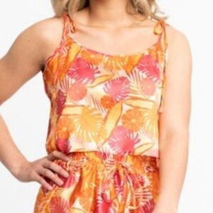 Gyal Bashy Tropical Stain Cropped Tank Top